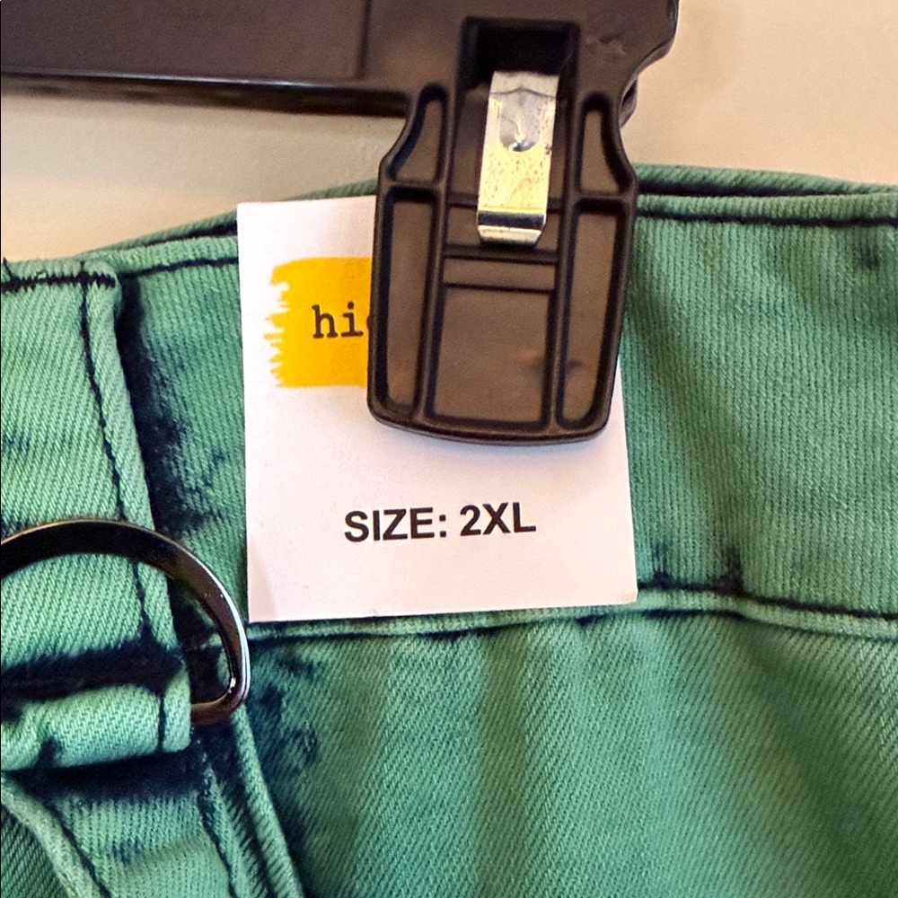 Highlight Pink Cargo Pants with Black Stitching Sz 2XL - Picture 10 of 15